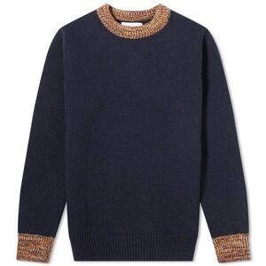 Oliver Spencer Clandon Navy Blenheim Crew medium